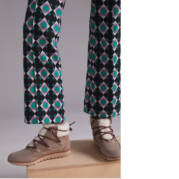 Anthropologie Maeve Kick Flare Pants new size M new - Picture 3 of 3